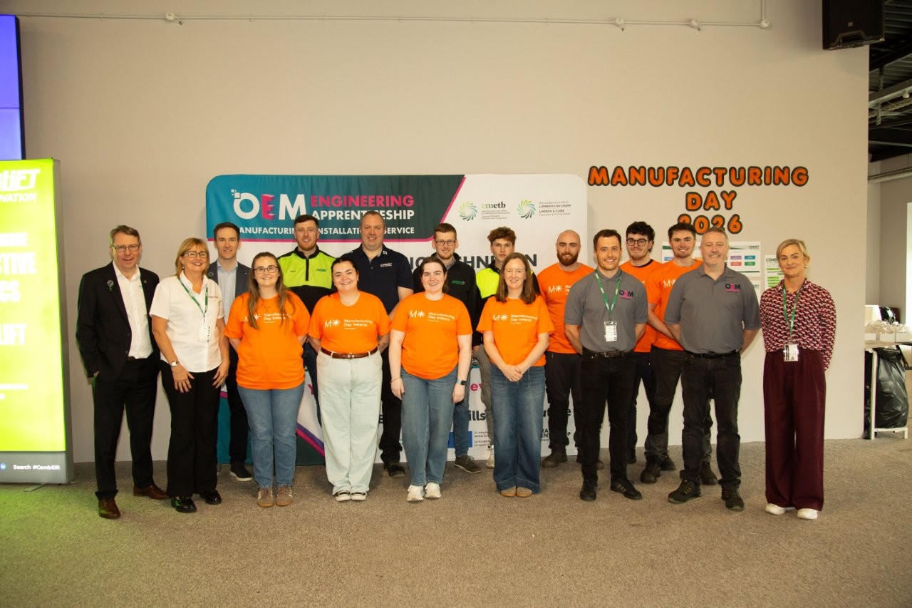 Mehr als 100 Schüler sowie Lehrkräfte aus dem County Monaghan nahmen am Manufacturing Day bei Combilift teil und informierten sich über technische Berufsfelder. (Bildquelle: Combilift)