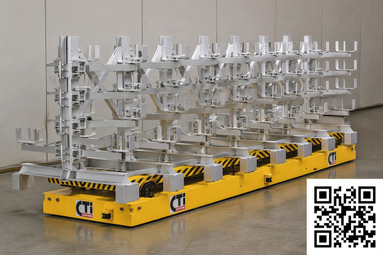Das FTS wird rund um das Transportgut und den zu unterstützenden Prozess entwickelt. Eine Animation ist über diesen QR-Code abrufbar. Bild: CIT Systems