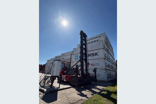 Im HCS-Depot werden täglich zwischen 300 und 500 Leercontainer angenommen, geprüft, gelagert und wieder abgeholt. (Bildquelle: Kalmar)