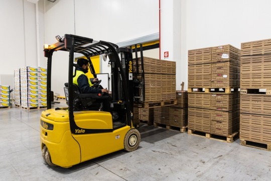 3-Rad-Elektro-Gegengewichtsstapler sind das Herzstück der Yale-Flotte für effizienten Betrieb. (Bildquelle: Yale Lift Truck Technologies)