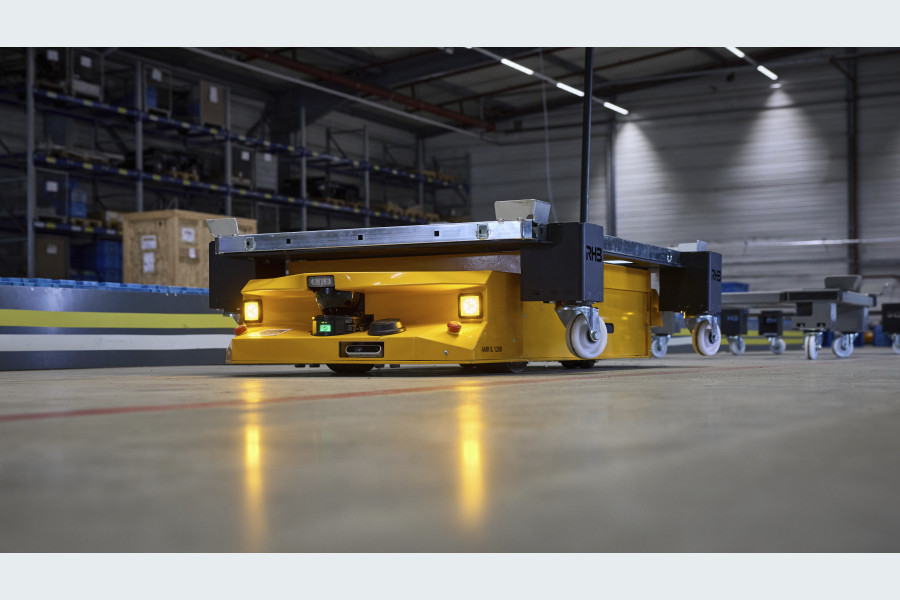 RHB-Robotics führt das Geschäft mit autonomen mobilen Robotern unter neuem Namen fort und entwickelt, fertigt und erprobt die AMR-Technologie im laufenden Produktionsbetrieb am Standort Rheinböllen (Bildquelle: RHB-Robotics)