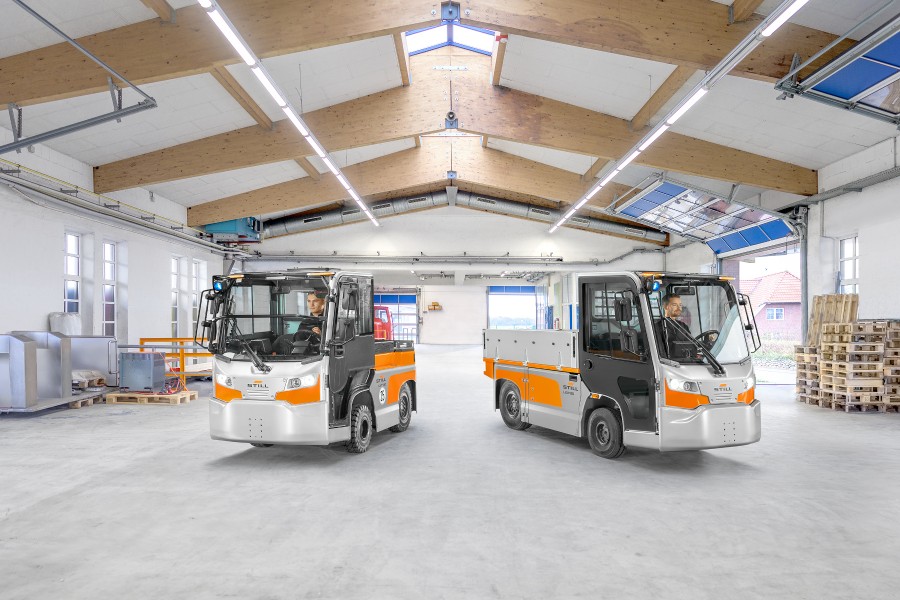Mit den neuen Baureihen LXT 120-350 und LXW 20-30 erweitert Still sein Produktportfolio an elektrisch angetriebenen Schlepp- und Transportfahrzeugen.