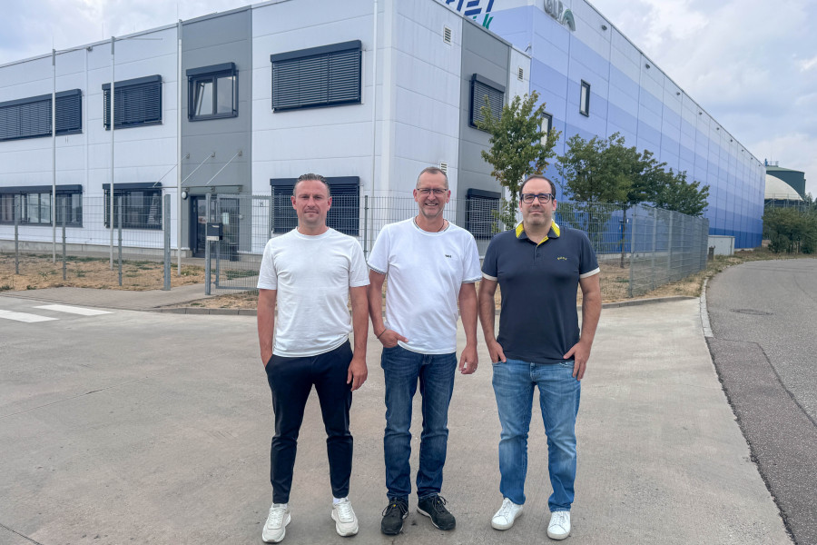 Lead Schneider Logistics into the future (from left): Authorized signatory Sergius Steblau, Managing Director Steffen Singer and Managing Director Markus Schneider. (Image source: Sandra Grimm/Alfred Schuon Group)