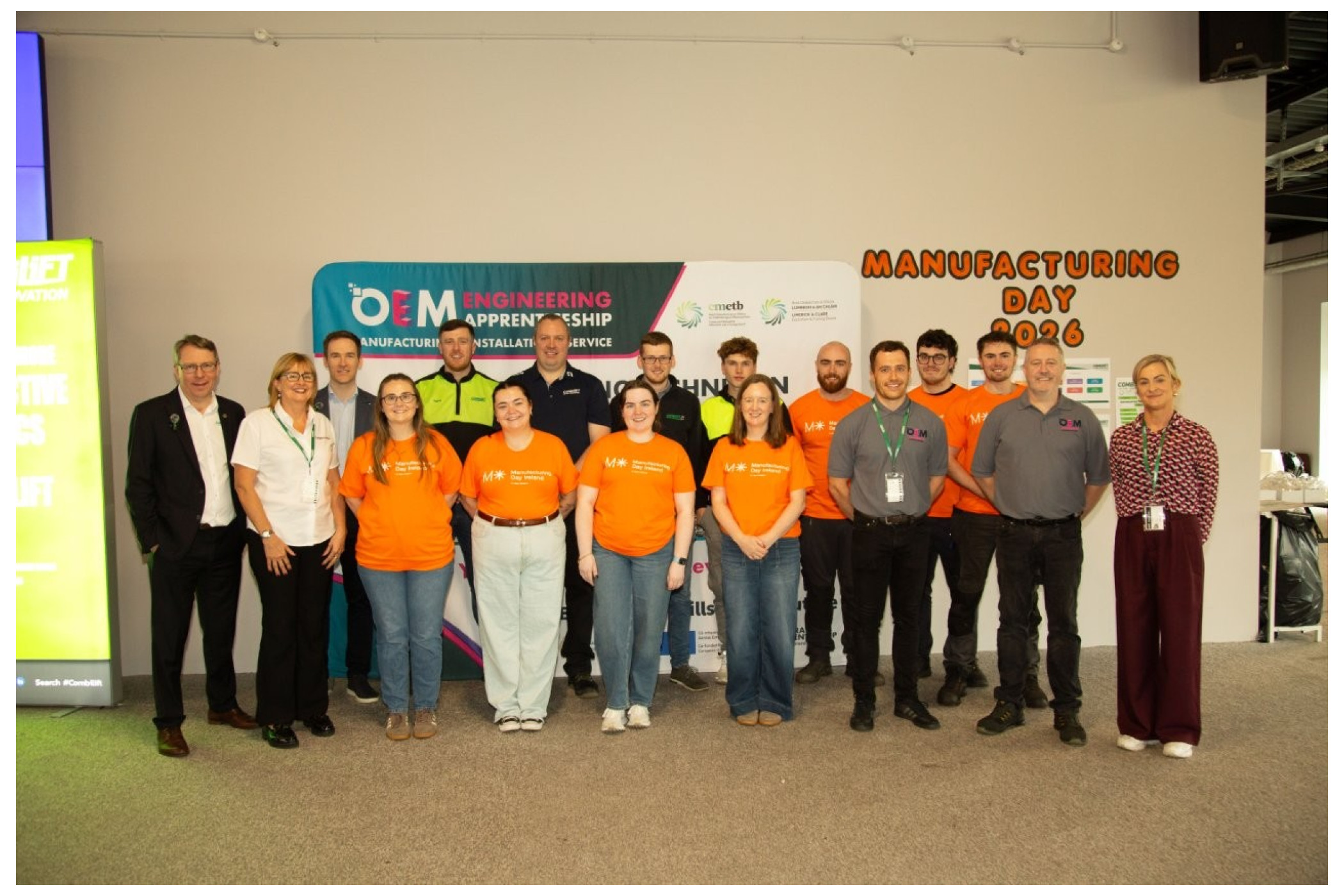 Mehr als 100 Schüler sowie Lehrkräfte aus dem County Monaghan nahmen am Manufacturing Day bei Combilift teil und informierten sich über technische Berufsfelder. (Bildquelle: Combilift)