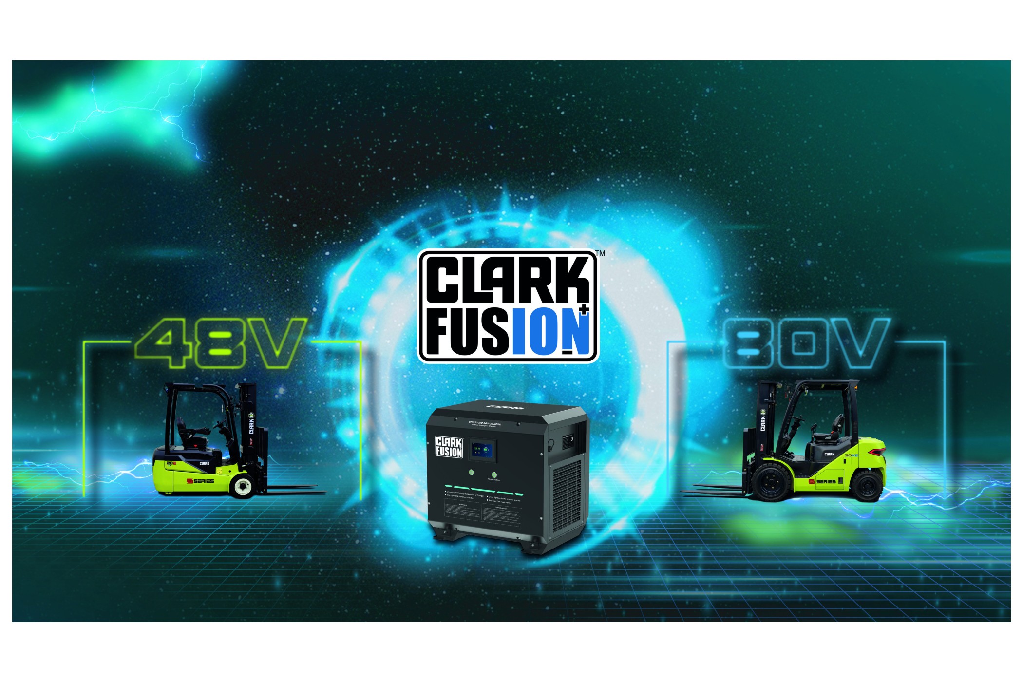 Global platform strategy: With "Clark Fusion," a battery solution has been developed that can be used worldwide. (Source: Clark Europe GmbH)