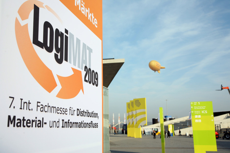 Seit 2008 findet die LogiMAT auf dem Messegelände am Stuttgarter Flughafen statt. Im Jahr 2019 nutzte sie erstmals alle zehn Hallen. (Quelle: Euroexpo GmbH)