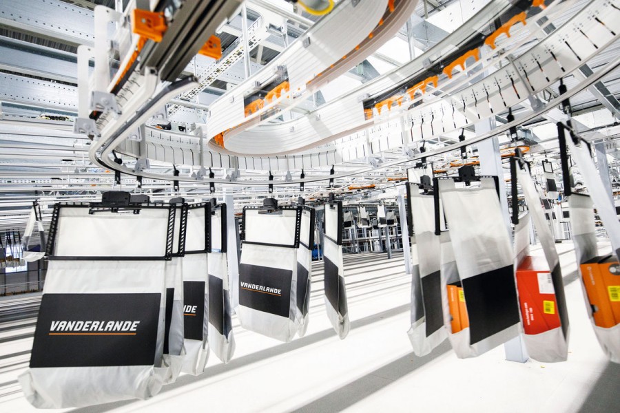 5. Vorsortierung der Artikel in die einzelnen Auftragsgruppen (Quelle: Vanderlande)