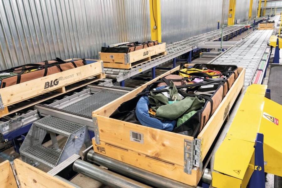 6. Auf einer Fläche von 4.600 Quadratmetern verfügt das System über Kapazitäten für 3.400 Kabelbaum-Sets. Pro Tag werden bis zu 1.200 Stück an den Kunden geliefert. (Quelle: Stöcklin Logistik)
