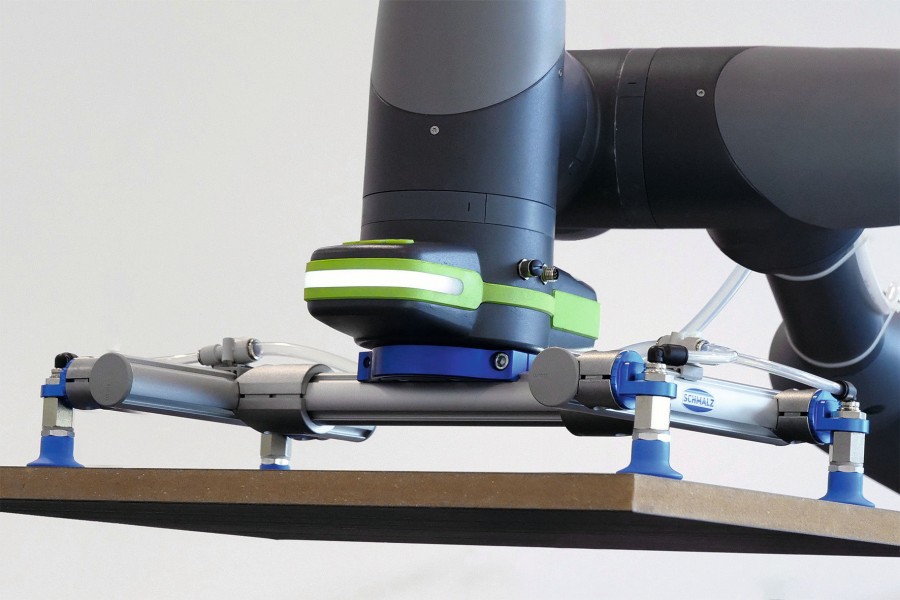 1 - Greifer-Baukasten „PXT“: Modulares System für verschiedenste Handling-Prozesse mit Leichtbaurobotern Bild: J. Schmalz GmbH 