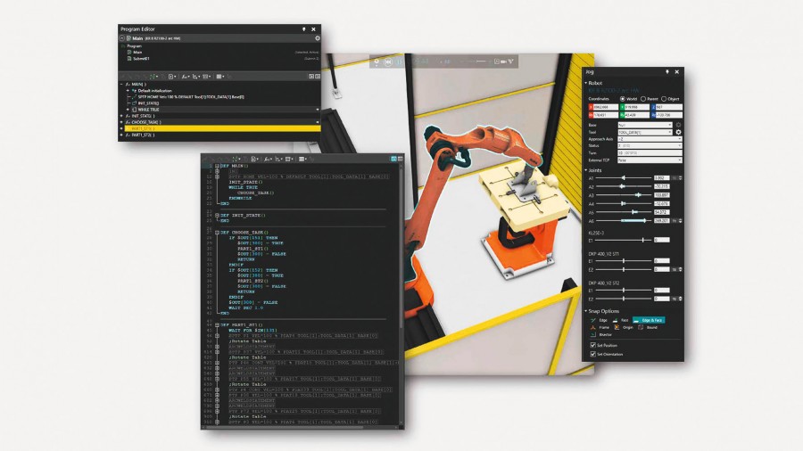 Das Release 4.5 von Visual Components bietet unter anderem eine Kuka-Offline-Programmierungs-Lösung. Bild: Dualis