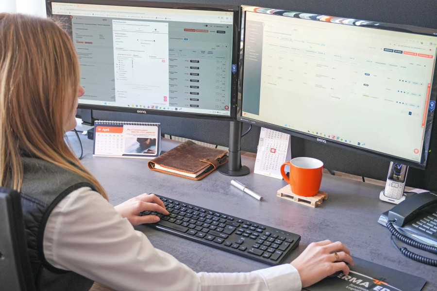 Mit dem LCMS können aktuelle Bestände im Browser eingesehen und geprüft werden. Bild: Niedermaier Spedition GmbH
